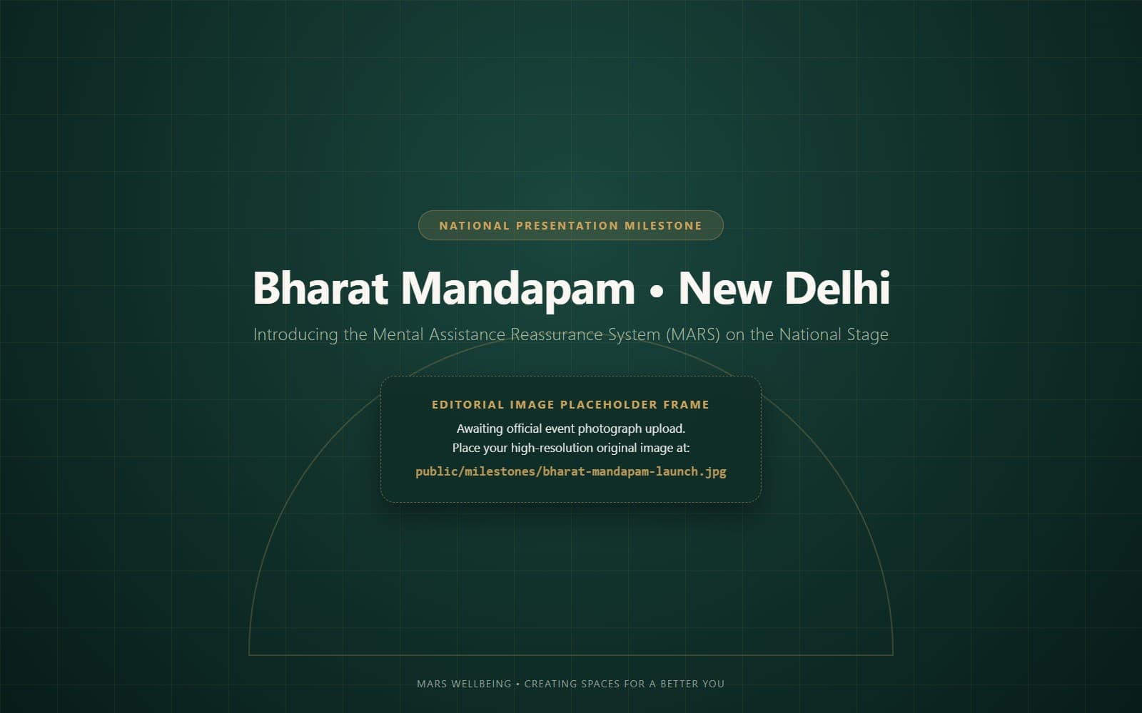 MARS presented at Bharat Mandapam, New Delhi